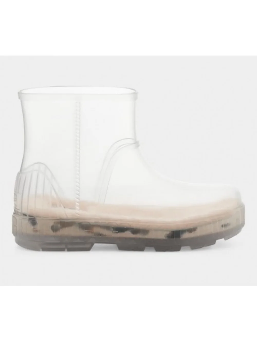 UGG Drizlita Clear Transparent Rain Boot with Beige Lining